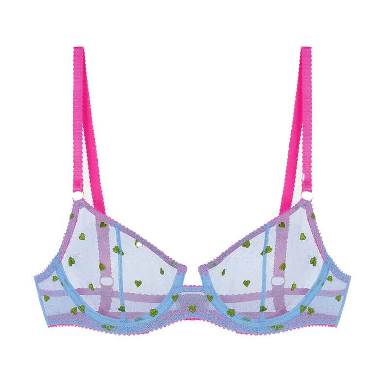 Dora Larsen Betty Heart Embroidery Underwire Bra image number 0